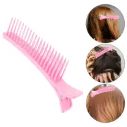 2 Pcs Hair Clip Hairdresser Clips and Parting Combs Barber Clipper Grips