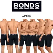 Bonds Mens Microfibre Guyfront Micro Long Trunk Comfy Cool & Dry 6 Pack MX64