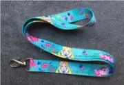 10pcs cartoon Alice Neck Strap Lanyard Key chain ID Phone Card Badge Holder