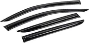 QVQOCUKS Car Side Window Visor Vent Shades Compatible for Toyota，Compatible for C-HR -CHR 2017-2020 Black Tinted Auto Deflectors Accessories