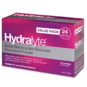 3 X Hydralyte *VALUE PACK* APPLE BLACKCURRANT Rehydration Powder Sachet 24s