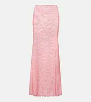 [Bananhot] Bananhot Solay gingham maxi skirt AU 14 red