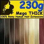 Clearance Clip in 100% Remy Human Hair Extensions Mega THICK Full Head Weft