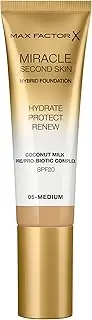 Max Factor Miracle Second Skin Foundation SPF 20-05 Medium For Women 1.01 oz Foundation