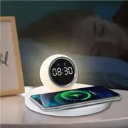 Multifunctional Digital Clock Alarm Clock Wireless Charging Night Light