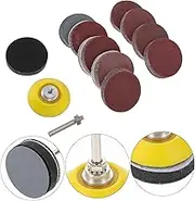 GLEAVI 2sets Sanding Pads Kit for Drill Tools Includes Sandpaper Buffers and Connectors for Polishing Grits Compatible Rotary Tools