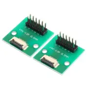 2pcs FFC FPC Connector Board 12 Pin Double Row Male Pin Header Strip Adapter