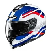 C70N Belis White Red Blue Full Face Helmet