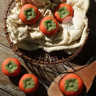 柿子鳳梨酥月餅模具壓模木制菠蘿做饅頭蒸糕點烘焙家用壓花神器