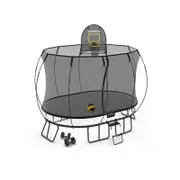 Springfree Medium Oval Trampoline 2.4m x 3.4m - Moving Accessory Bundle Basketball Hoop, Ladder and Wheels