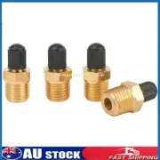 4x/set 1/4 NPT MPT Brass Air-Compressor Tank Fill Valve-Schrader Adapter Fitting