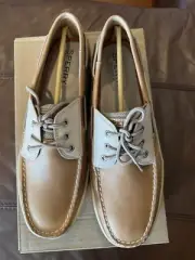 Sperry Top Sider, Men’s Size 15, Billfish 3-Eye Boat Shoe Tan/Beige 799023