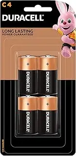 Duracell Coppertop Alkaline C, 4 Pack Batteries