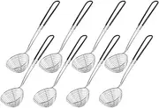 Hot Pot Strainer Scoops, Stainless Steel Hot Pot Strainer Spoons Mini Mesh Skimmer Spoon Strainer Ladle with Handle