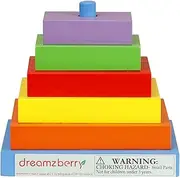 Wooden Rectangle Tower Stacking Block Educational Toy for Home Learning Kindergarten Motor Skills, Imagination Development Puzzles Toys Preschool Children Toy Set for Kids Age 3+,