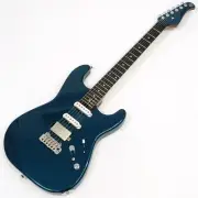 Kz Guitar Works Kz ST Trad 22 SSH7 Non-Pickguard Green Blue Metallic