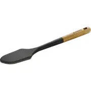 Staub Brown Silicone 31cm Pastry Scraper Cooking/Baking Utensil w/ Wood Handle