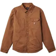 Brixton Builders Lined Jacket Mens in Bison - Size -