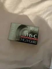Maxell VHS-C TC-30 HGK-Gold Camcorder Videotape Cassette