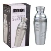 NEW DIAL A DRINK COCKTAIL SHAKER 750ml 18/8 Maker Mixer Mixing Spirits Bar Drink