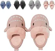 [LOSD] Sharklas Originales Kids Polares, Shark Slides Kids, Summer and Winter Shark Slides Detachable Warm Fuzzy Slippers
