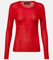 [Dolce & Gabbana] Dolce & Gabbana Ribbed-knit sweater AU 12 red
