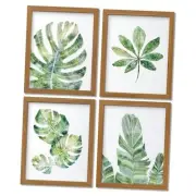 Botanical Wall Art, Framed Art for Living Room, 12in x16in Monstera Leaf