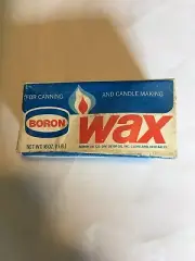 Vintage Boron Laboratories Parowax Paraffin Canning Candle Making Wax 1 Pound