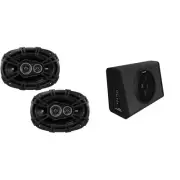 Kicker 11PT250 Truck Enclosure & DSC69304 DS-Series 6x9" 3-Way Speaker Bundle