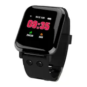 G10 1.3" IPS Color Touch Screen IP67 Waterproof Smart Watch Pedometer Heart Rate Blood Pressure Monitor Fitness Bracelet BLACK COLOR