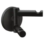 MOEN Robe Towel Hook Large Double Swivel Wall Mounted Screw In Zinc Modern Black