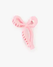 Pink Bow Claw Clip