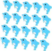 Generic 20pcs Dolphin Erasers Quirky Beach Animal Novelty Erasers for Classroom Prizes Party Favors for Back to School Supplies Desk Decoration