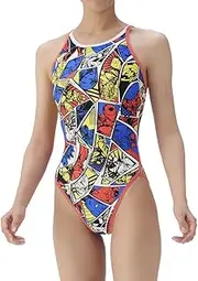 [arena] AS5FWM50G Competition Swimsuit, for Training, Girls, Juniors, Swimming, Practice, Training, Marvel Design Model