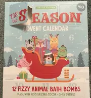 Advent Calendar fizzy bath bomb assortment by Feeling Smitten