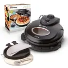 PM600 Crispy Crust 12 Rotating Pizza Maker with Stone Baking Pan Electric Pizza