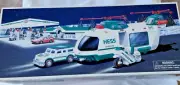 Hess Truck -2001 HELICOPTER W/MOTORCYCLE & CRUISER - Box Never Opened