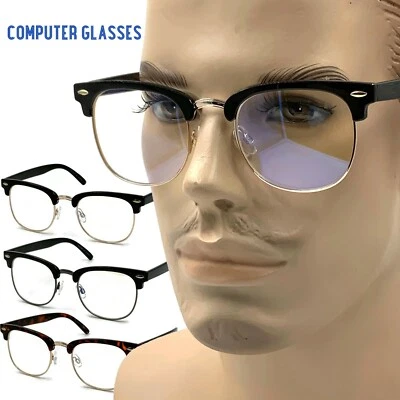 Blue Light Blocking Glasses Vintage Computer Gamer Gaming LCD/TV MEN/WOMEN Style