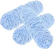 3 Rolls Soft Chenille Knitting Wool Yarn Weight Crafting Yarn for DIY Projects for Blankets Scarves and Accessories Skin Friendly and Durable Material