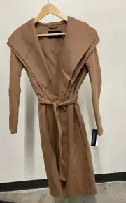 Tahari Women's Peacoat Wool Blend Double Face Winter Trench Coat SIZE S