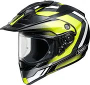 Shoei Hornet ADV Souvereign Motocross Helmet, black-white-yellow, Size S for Men Black White Yellow