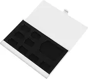 Generic Memory Holder Case 9 Slots Aluminum Alloy Card Storage Box Compact Design Scratch Proof for Travel