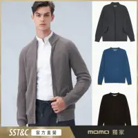 在飛比找momo購物網優惠-【SST&C 超值限定】男裝 立領開襟針織外套/圓領長袖針織