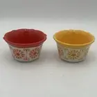 The Pioneer Woman Floral Bursts Ramekin Dessert Prep Dipping Pie Bowls Set of 2