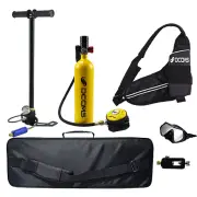 DCCMS 1L Mini Scuba Diving Tank Set Provide 10-15 Minutes Of Breathing Time Aluminum Oxygen Tanks Diving Equipment Snork
