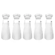 10-piece Children's Apron And Chef Hat Set Adjustable Children's Kitchen Apron For Cooking And Pain-MXBC
