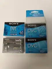 Sony DVM60PRR Premium Digital Video Cassette DVC 60 min. - panasonic mix 4 Pack