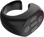 Wireless Remote Control Page Turner - Portable Wireless Button Clicker | Remote Control for Cell Phone, Rechargeable Wireless Camera Remote Shutter Selfie Button Controller, Scrolling Rings for Phones