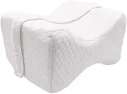 Adjustable Side Sleep Leg Pillow with Removable Strap, Comfortable Knee & Foot Cushion, Contoured Knee Back Supports, Suitable for Pregnant Women, Side Sleepers and Leg Support