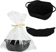 Portable Rope Baskets with Gift Bags Small Woven Basket Baby Toy Basket with Handles Decorative Storage Bins Nursery Storage Baskets Cat Toy Box for Storage (Black)